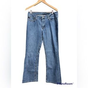 Vintage Mid-rise Rider Denim Jeans Bootcut Sanded Wash Size 12M